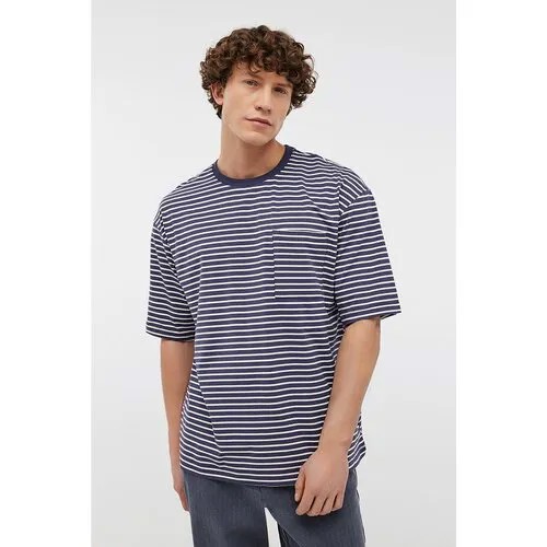 Футболка Baon B7324013, размер XXL, navy striped