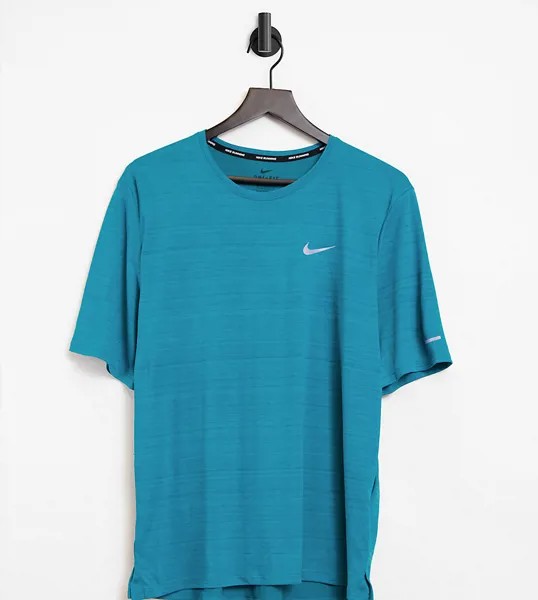 Синяя футболка Nike Running Tall Miler-Голубой