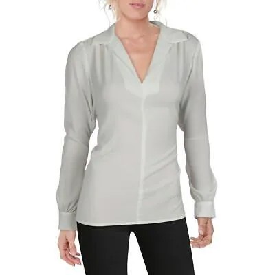 Женская белая рубашка-блузка с V-образным вырезом и V-образным вырезом See U скоро, топ L BHFO 4608