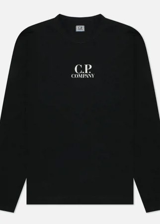 Мужской лонгслив C.P. Company Brushed Jersey, цвет чёрный, размер S