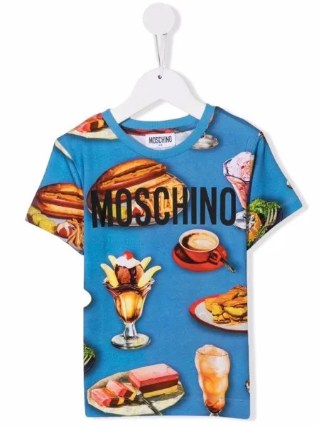 Moschino Kids футболка с логотипом