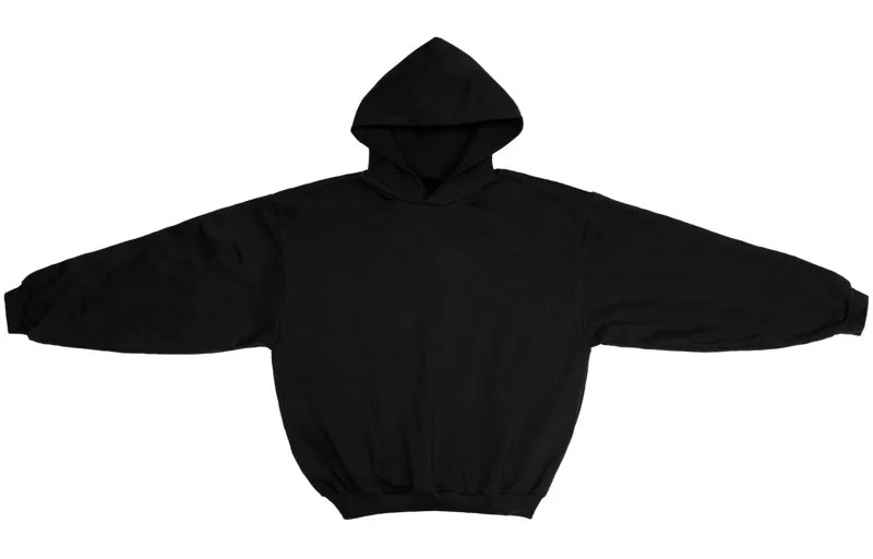 Толстовка Gosha Series унисекс черная Yeezy, черный