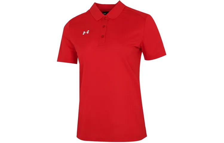 Рубашка поло женская красная Under Armour
