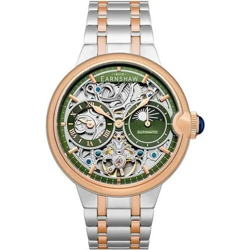 Наручные часы EARNSHAW ES-8242-99, мультиколор, зеленый