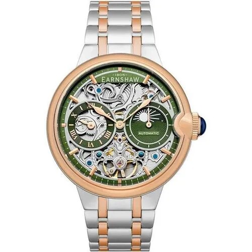 Наручные часы EARNSHAW ES-8242-99, мультиколор, зеленый