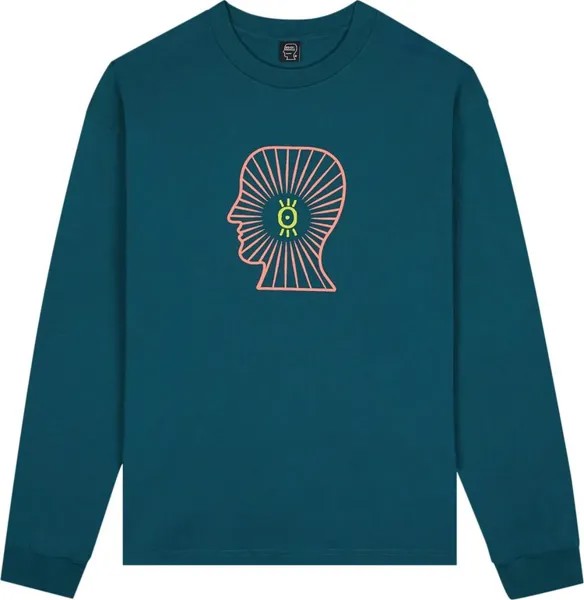 Лонгслив Brain Dead Visions Club Long-Sleeve 'Teal', бирюзовый