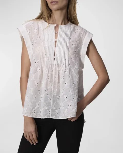 Топ с вышивкой Gabby Rag & Bone, цвет White