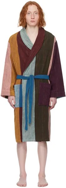 Многоцветный халат в полоску Artist Paul Smith, цвет Multicolor