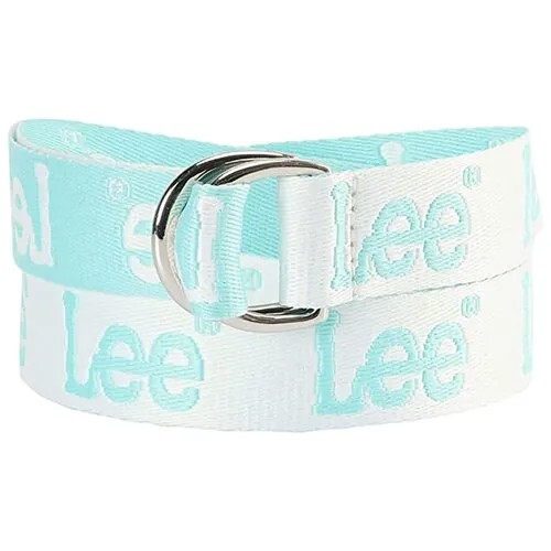 Ремень Lee, размер 80, голубой, белый