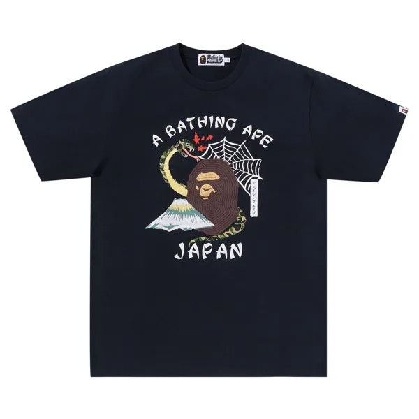 Футболка японской культуры BAPE Темно-синий