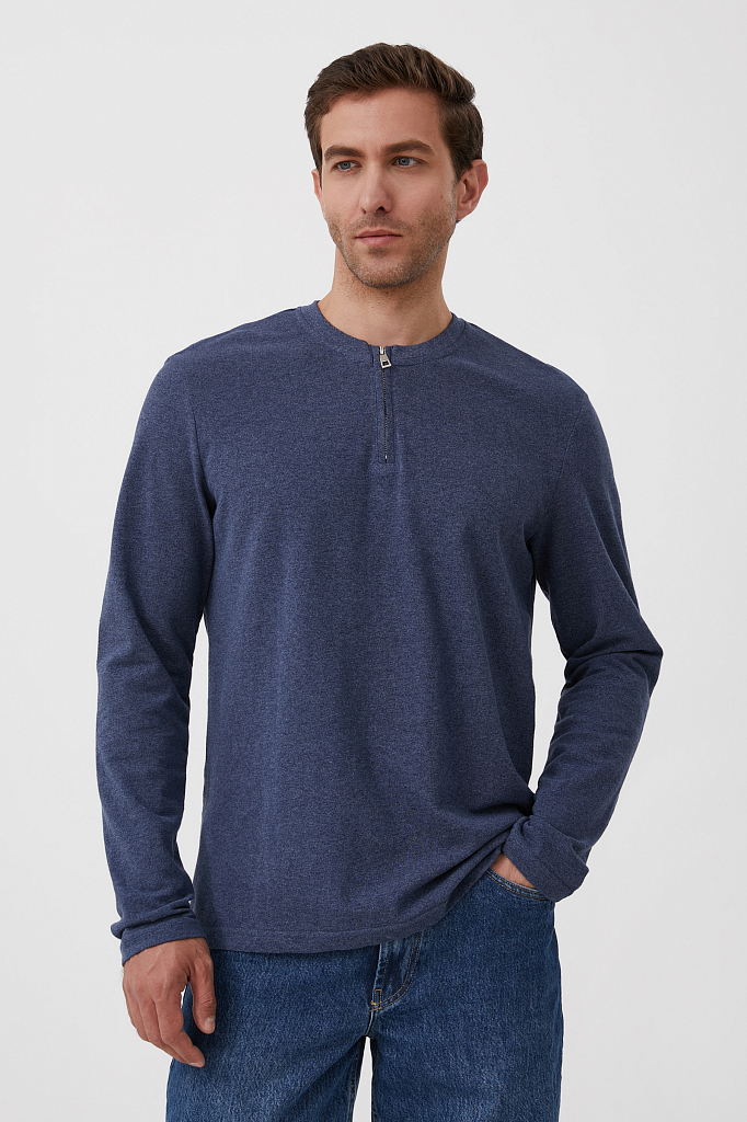 Лонгслив мужской FAB21077 Finn Flare синий 3XL