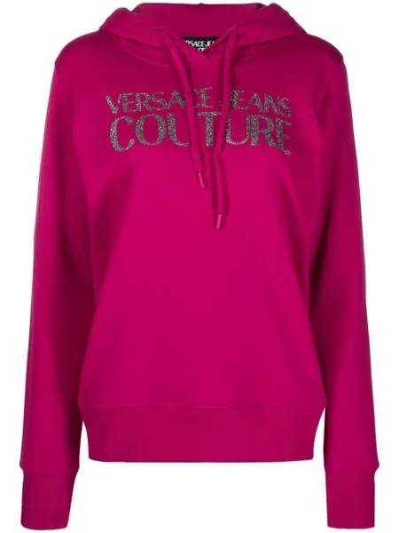 Versace Jeans Couture худи с логотипом, розовый