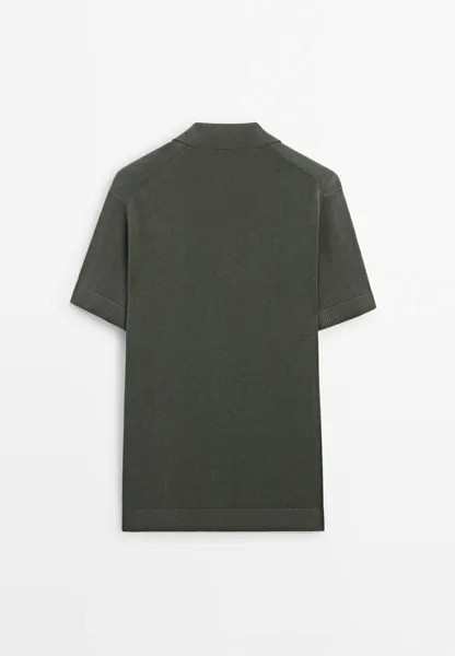 Поло Short Sleeve Massimo Dutti, серый