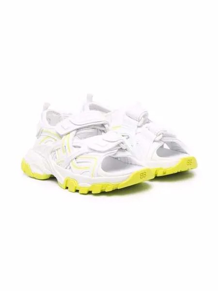 Balenciaga Kids сандалии на липучках с логотипом