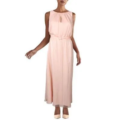 Женское розовое шифоновое коктейльное и вечернее платье Lauren Ralph Lauren 12 BHFO 6396