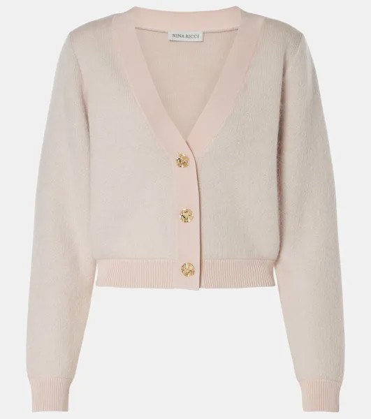 Кардиган из мохеровой смеси Nina Ricci, цвет beige clair