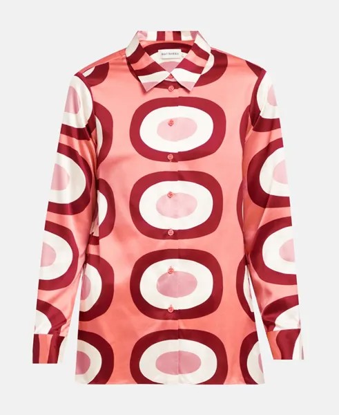 Шелковая блузка Marimekko, розовый