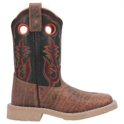Ботинки Dan Post Rye Square Toe Cowboy Youth Boys Brown Casual Boots DPC2910