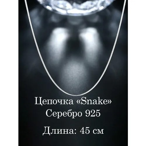 Цепь, длина 45 см, серебряный