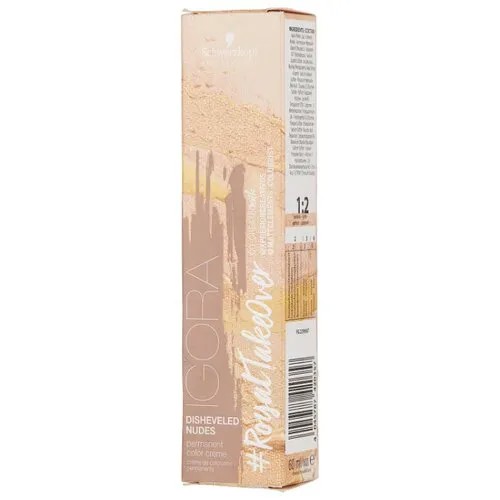 Schwarzkopf Professional Igora Royal Take Over краситель для волос Disheveled Nudes, 60 мл, 12-481 специальный блондин бежевый красный сандрэ