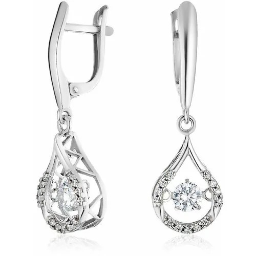 Серьги Ювелир Карат 2129409/9, серебро, 925 проба