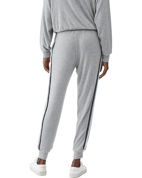 Брюки Michael Stars Jenny Madison Brushed Jersey Joggers with Stripe, цвет Heather Grey