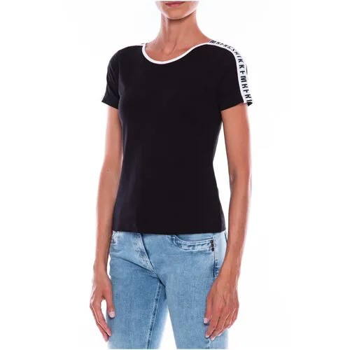 Футболка для женщин, BIKKEMBERGS, модель: D405580E2359C74, цвет: черный, размер: L