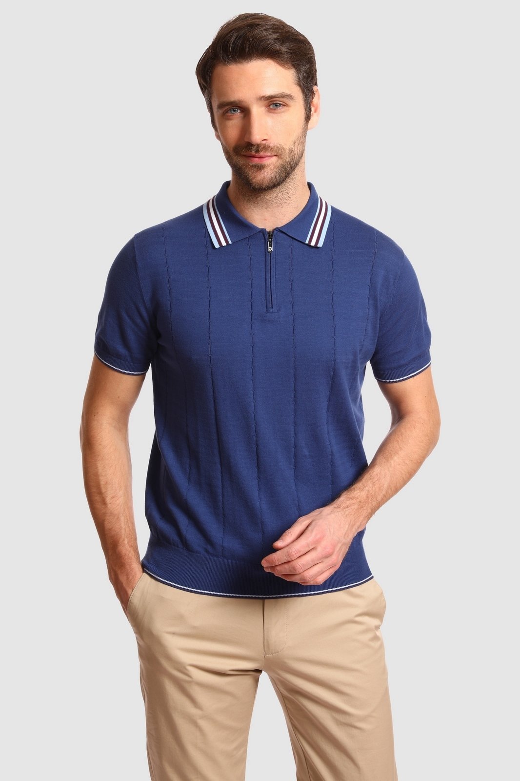 Футболка-поло мужская Kanzler 20S-PZBL12SS-T/90 синяя L