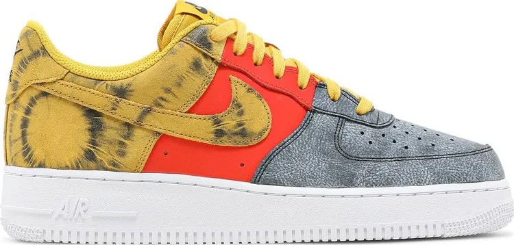 Кроссовки Nike Air Force 1 '07 LV8 'Dark Sulphur Tie-Dye', желтый