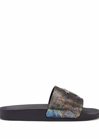 Giuseppe Zanotti шлепанцы Brett с логотипом