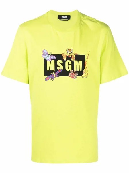 MSGM футболка с логотипом