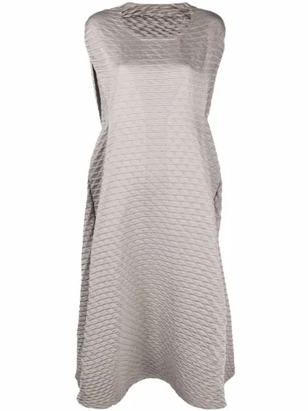 Issey Miyake стеганое платье со складками