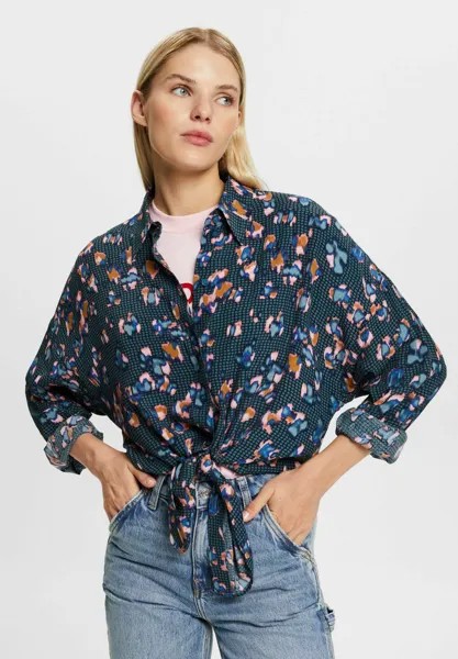 Рубашка Esprit, цвет teal blue