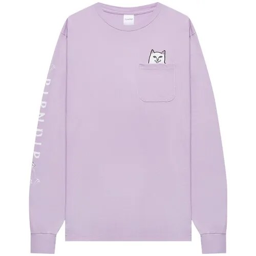 Лонгслив RIPNDIP Lord Nermal Pocket размер XL, mauve