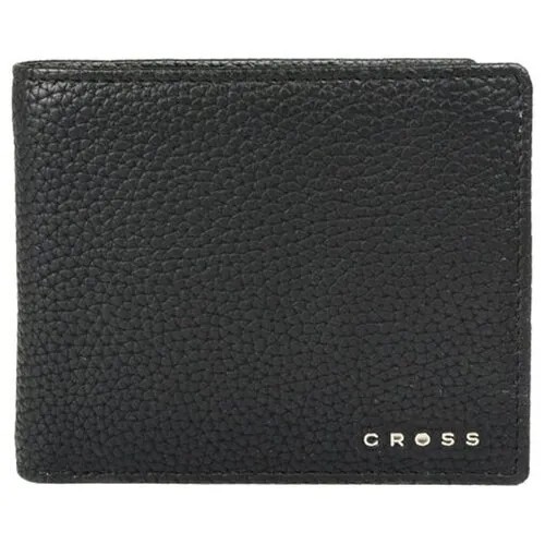 Кошелёк Cross Nueva Management Black, кожа наппа, фактурная, чёрный, 11 х 9 х 1,5 см
