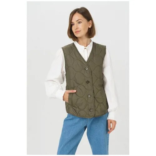 Стеганый жилет Ennergiia AW23-Jac04 Белый 48