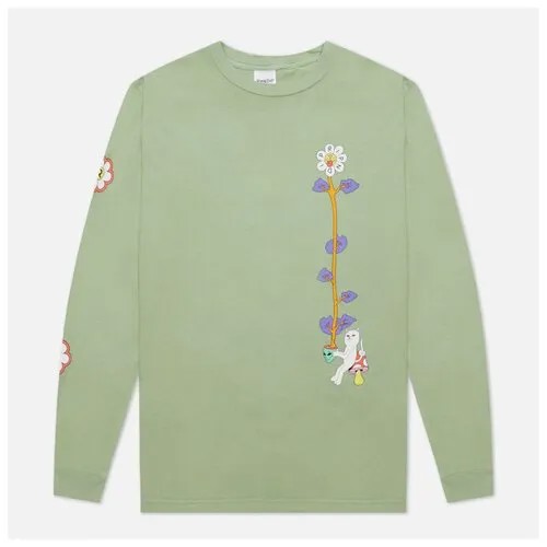 Мужской лонгслив Ripndip Plant Based зелёный , Размер S