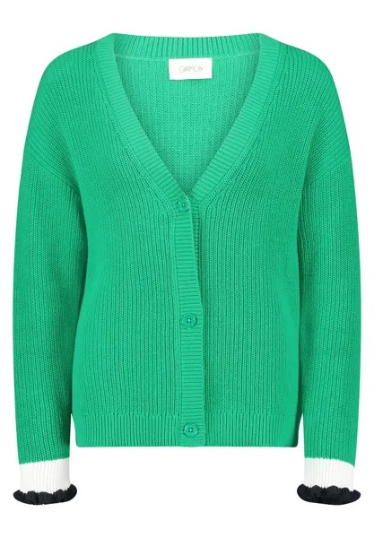 Кардиган CARTOON Strick mit V Ausschnitt, цвет Green/White