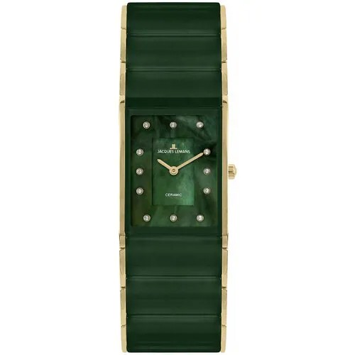 Наручные часы JACQUES LEMANS High Tech Ceramic, зеленый