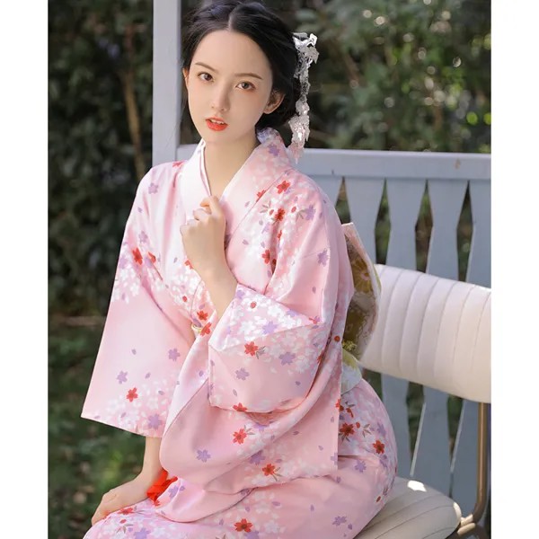 Японские кимоно для женщин, кардиган, жакет для косплея, летняя пляжная юката, домашняя одежда для фотосъемки