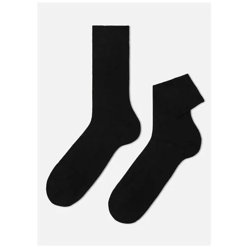 Мужские носки , 2 пары, классические, утепленные, размер 41-47, черный