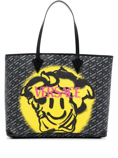 Versace сумка-тоут с логотипом Medusa Smiley