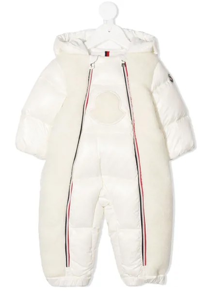 Moncler Enfant стеганый зимний комбинезон