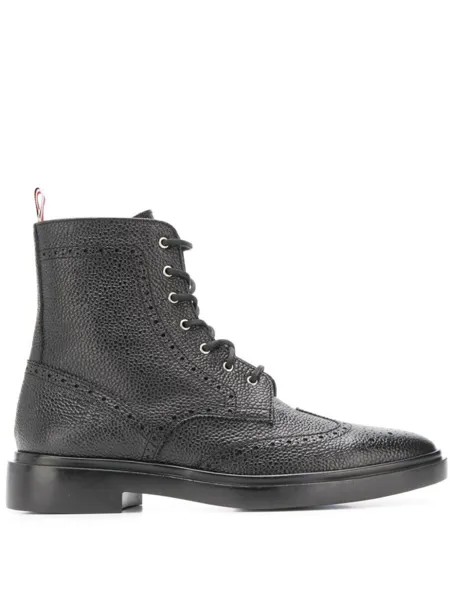 Thom Browne легкие ботинки на шнуровке, черный