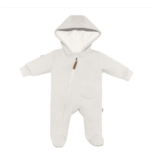 Комбинезон Toucan for Kids, закрытая стопа, размер 62, экрю, белый