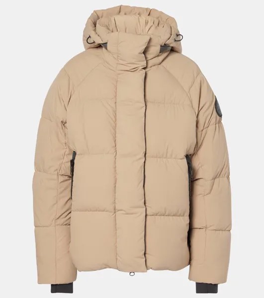 Стеганая парка Black Label Junction на пуху Canada Goose, цвет desert sand