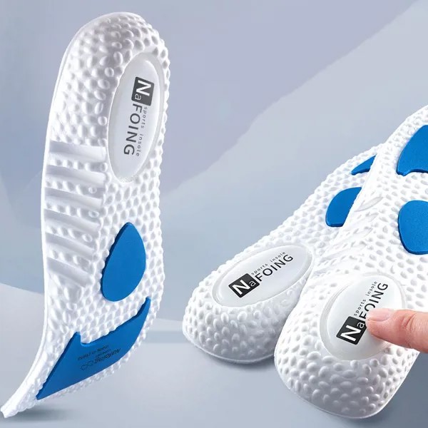Силиконовые спортивные стельки Ортопедические мягкие эластичные кроссовки Стельки Мужчины Женщины Бегают Дышащие амортизационные подушки для обуви Подошвы