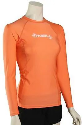 Рашгард ONeill Basic Skins LS для женщин — светлый грейпфрут — новинка