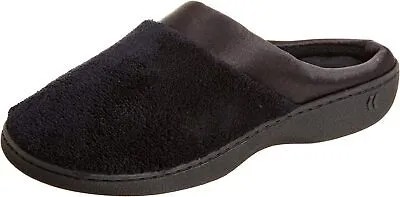 Isotoner Женские тапочки из микротерри Pillowstep с атласной манжетой