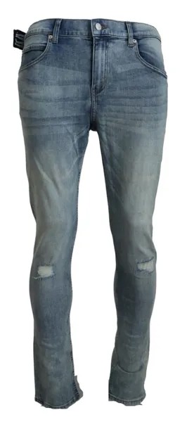 ДЕШЕВЫЕ Джинсы MONDAY Голубые хлопковые эластичные джинсовые мужские брюки IT48/W34/M 300 долларов США
